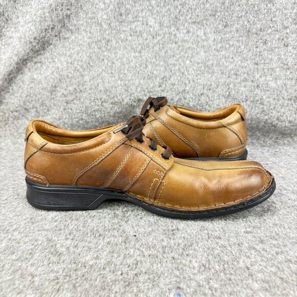 ✅Mens 12 Clarks Collection Touareg Vibe Bicycle Toe Derby Oxfords Ortholite Sole - Picture 10 of 13